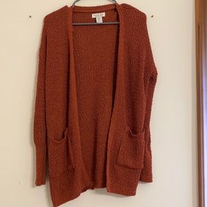 RED/Orange cardigan, Size:M